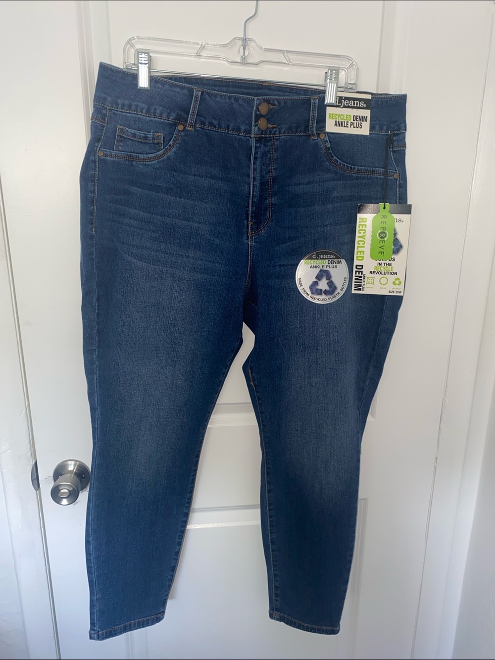 d. jeans Dark Blue Ankle-Length Recycled Denim Jeans